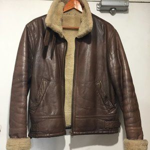 VINTAGE  LEATHER SHERLING JACKETS SIZE M